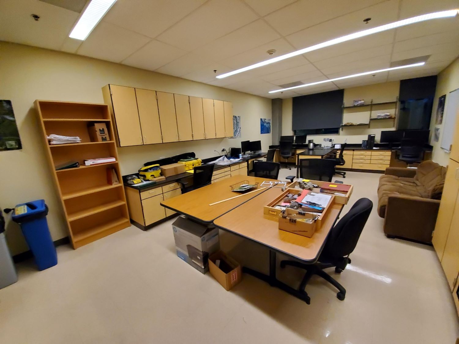 A repurposed lab space.
