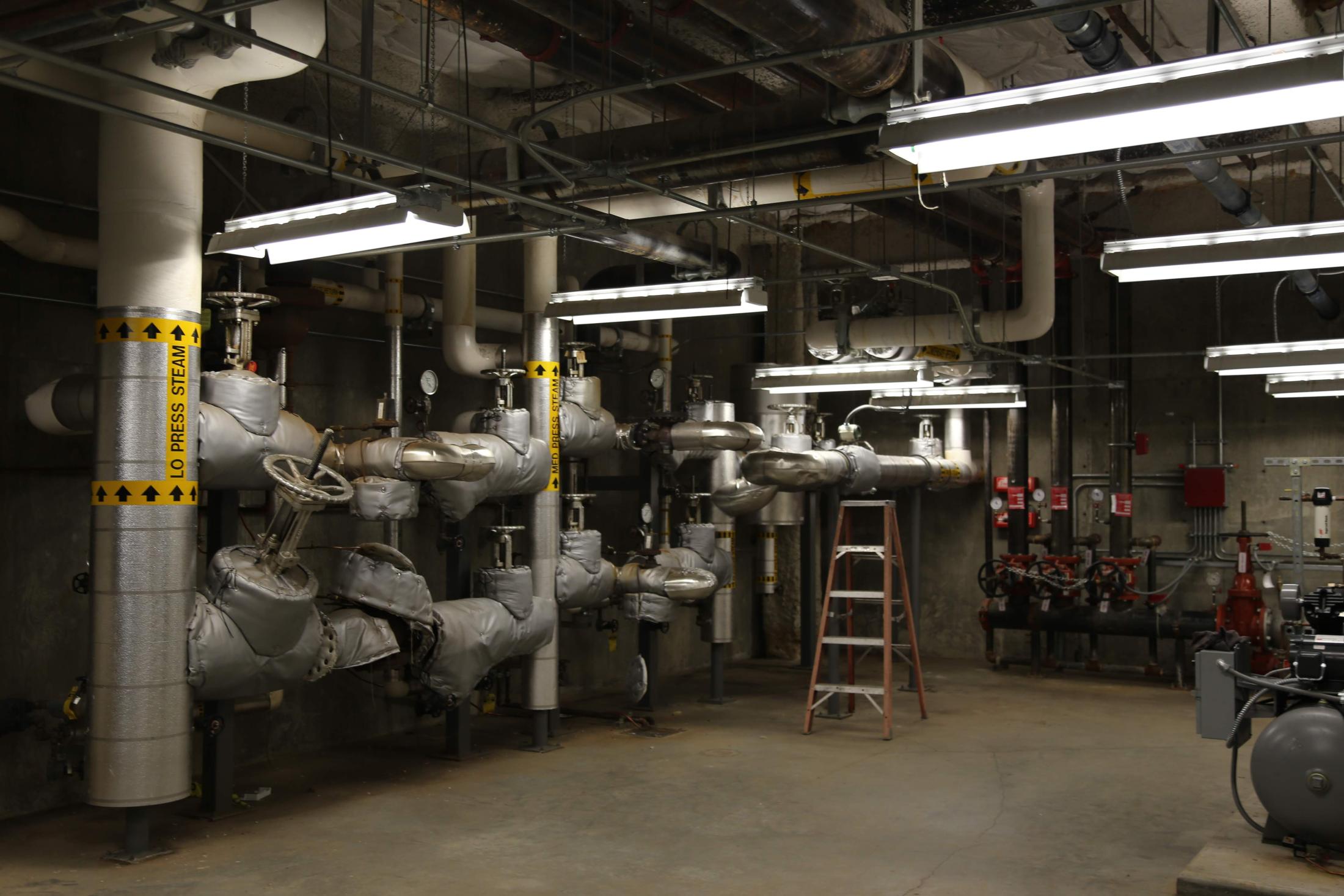 a newer mechanical room